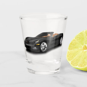 Vaso De Chupito Black Sports Race Car Shot Glass