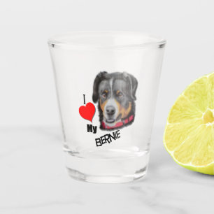 Vaso De Chupito Black Tan Bernese Dog Love