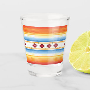 Vaso De Chupito Blanda tradicional mexicana de serape