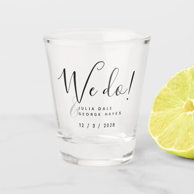 Vaso De Chupito Blooming Elegant Script QUE HACEMOS FAVOR DE LA BO (Anverso)