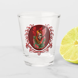 Vaso De Chupito Blossom gótico, el ángel de los rosas.