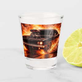 Vaso De Chupito Blown Muscle Car Burnout Supercharged Firestorm