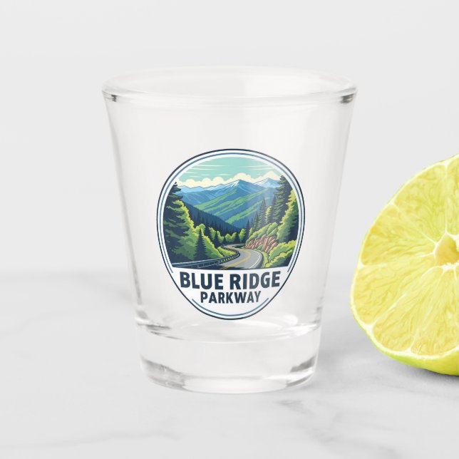 Vaso De Chupito Blue Ridge Parkway Travel (Anverso)