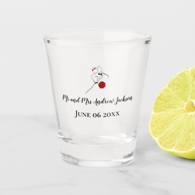 Vaso De Chupito Boda (Anverso)