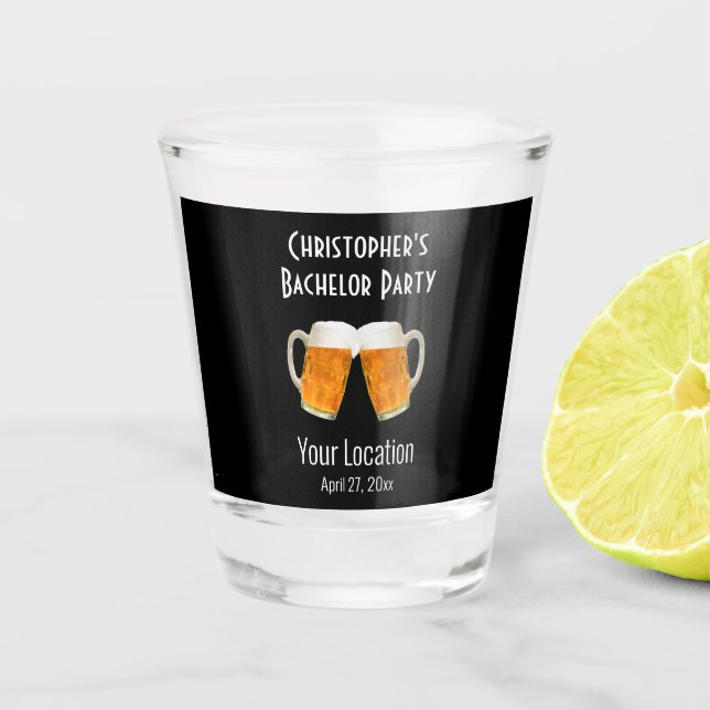 Vaso De Chupito Boda Bachelor Favor Beer Cheers (Anverso)