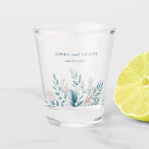 Vaso De Chupito Boda Botánico Pastel-Dinero/Danza de tiro-