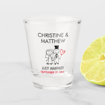 Boda Bride Groom Stick Figura Personalizado Cuto