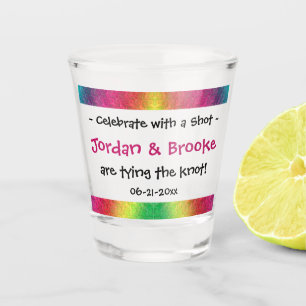 Vaso De Chupito [Boda de arrugas arco iris] Celebrar con un