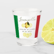 Boda de Bandera Italiana con sus nombres Limoncell