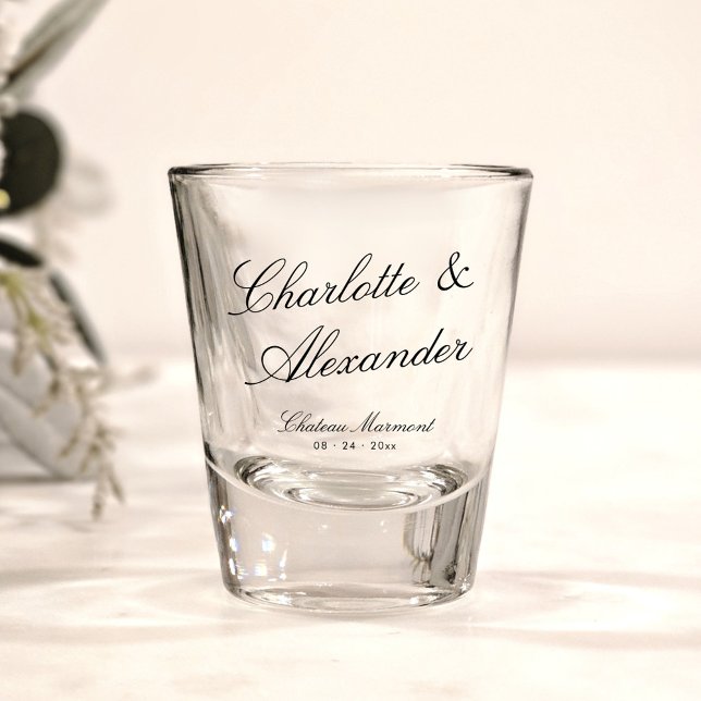 Vaso De Chupito Boda de dinero antiguo de caligrafía clásica (Subido por el creador)