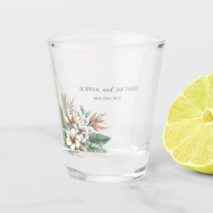Vaso De Chupito Boda de Elegancia Tropical Dinero/Danza de tiro-