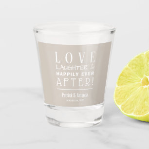 Vaso De Chupito Boda de Love and Laughter Taupe