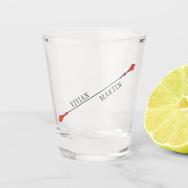 Vaso De Chupito Boda de otoño a medianoche (Anverso)