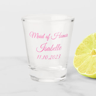 Vaso De Chupito Boda de Regalos de Nombre Personalizado Maid of Ho