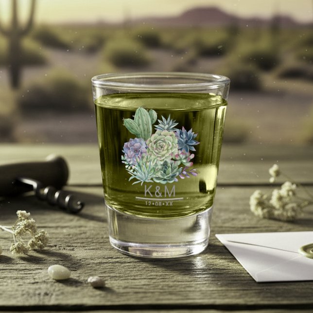 Vaso De Chupito Boda de Suculentas ID515 (Subido por el creador)