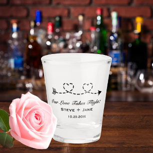 Vaso De Chupito Boda de Viaje Boho Elegante Romántico Personalizad