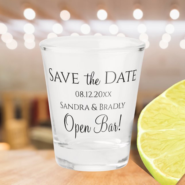 Vaso De Chupito Boda divertida Guardar la barra de apertura de fec (Subido por el creador)