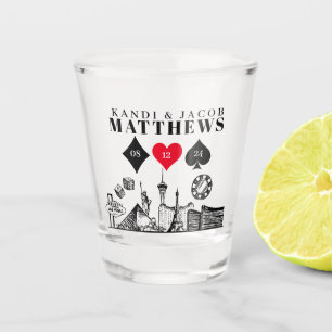Vaso De Chupito Boda elegante y divertida en Las Vegas