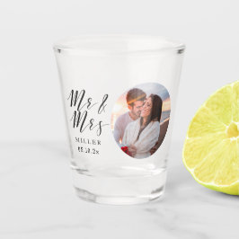 Vaso De Chupito Boda Foto Personalizada Vidrio de disparo