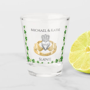 Vaso De Chupito Boda irlandés Claddagh Ring
