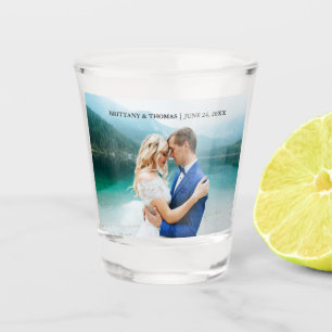 Vaso De Chupito Boda personalizada de la foto de los pares