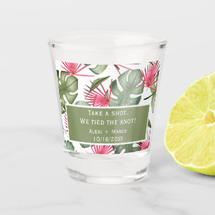 Vaso De Chupito Boda Tropical Shot Vidrieras