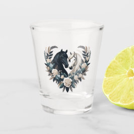 Vaso De Chupito Bodas de campo-caballos enamorados