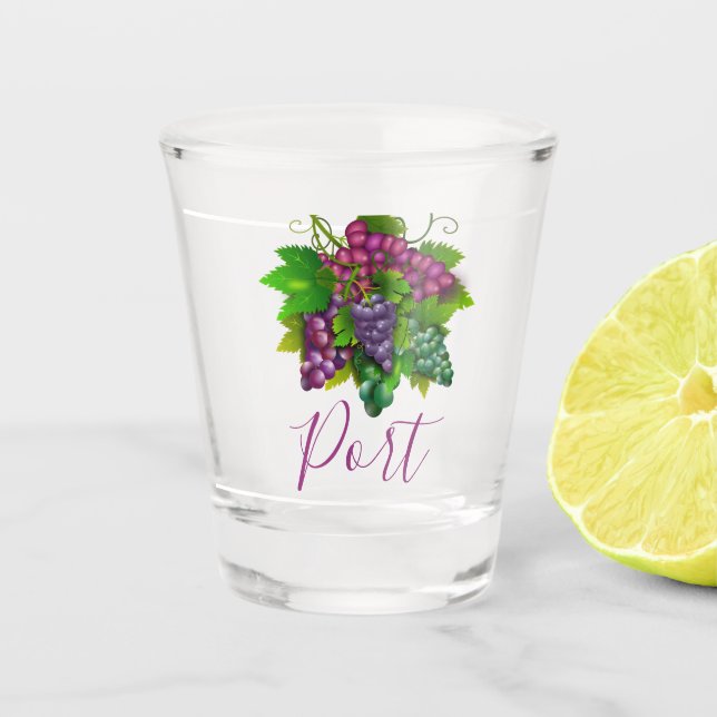Vaso De Chupito Bodega de uva en Portugal (Anverso)