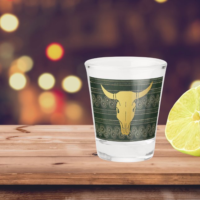 Vaso De Chupito Boho Gold Steer (Subido por el creador)
