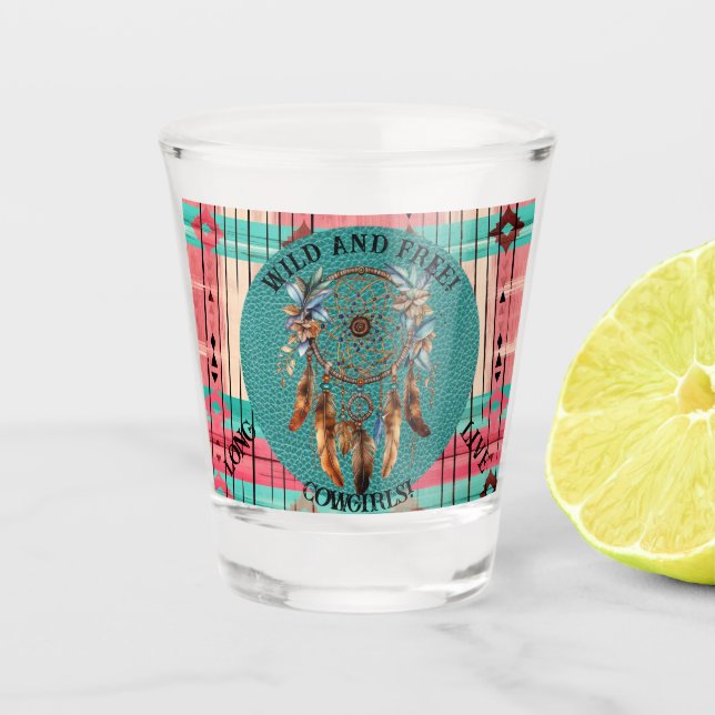 Vaso De Chupito Boho Wild and Free Tequila (Anverso)