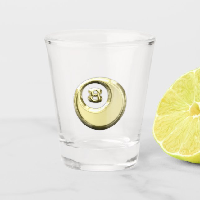 Vaso De Chupito Bola ocho (Anverso)