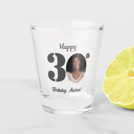 Vaso De Chupito Bold 30th Birthday Photo