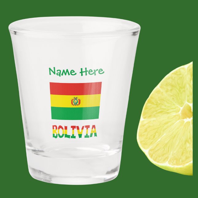 Vaso De Chupito Bolivia Personalización verde de la bandera bolivi (Subido por el creador)