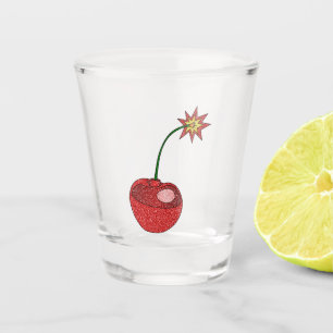 Vaso De Chupito Bomba de cerezo purpurina