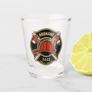 Vaso De Chupito Bombero AGREGAR NOMBRE Departamento Estación de Bo