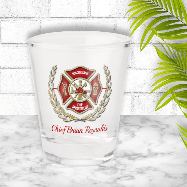Vaso De Chupito Bombero personalizado cruzado de Malta (Subido por el creador)