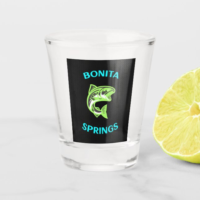 Vaso De Chupito bonita primavera florida gran pesca (Anverso)