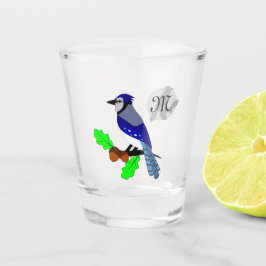 Vaso De Chupito Bonito azul Jay Bird