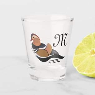 Vaso De Chupito Bonito Mandarin Pato Natación