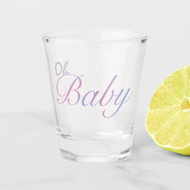 Vaso De Chupito Bonito Pastel Oh Bebé (Anverso)