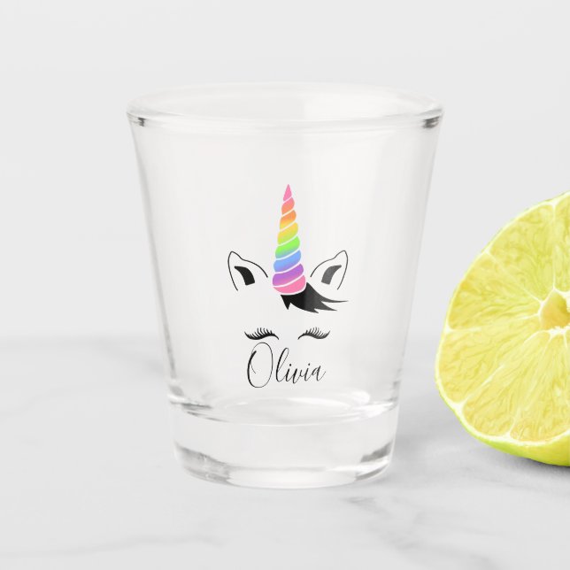 Vaso De Chupito Bonito Pastel Unicorn (Anverso)