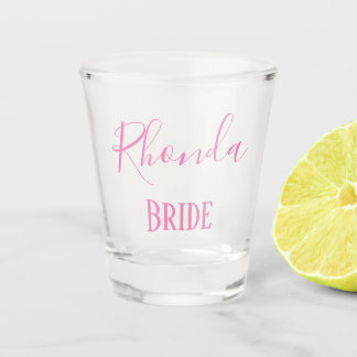 Vaso De Chupito Bonito Rosa y Moda Novia