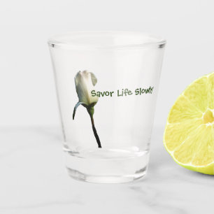 Vaso De Chupito Bonito Rosebud Blanco