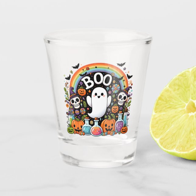 Vaso De Chupito Boo de vidrio de disparo (Anverso)
