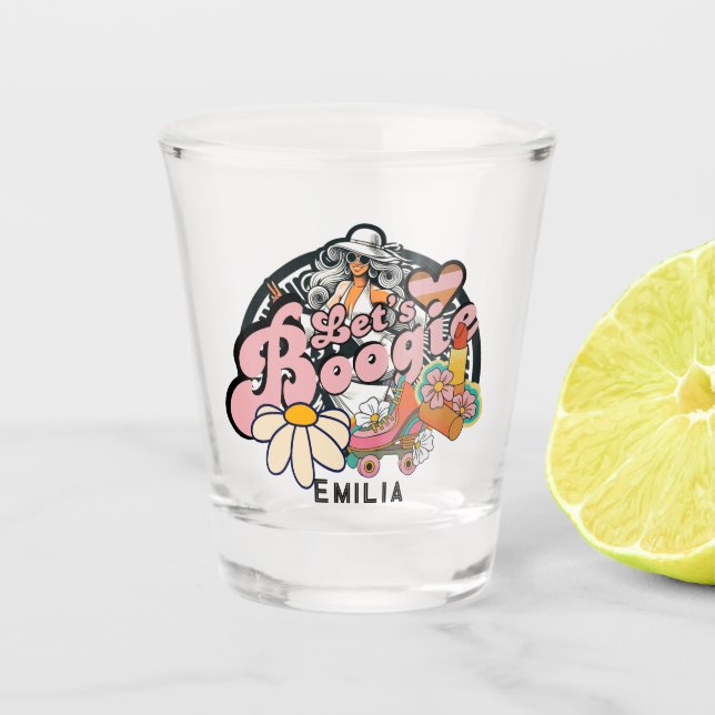 Vaso De Chupito Boogie Disco Dancing Bridal Bachelorette (Anverso)