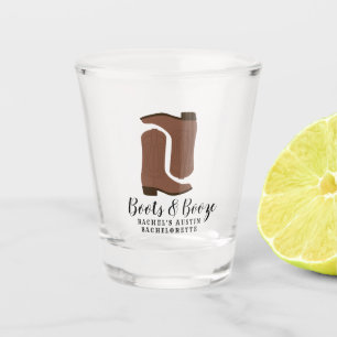 Vaso De Chupito Boots & Booze Austin Texas Bachelorette
