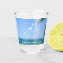 Booze Food Bad Dance Beach Wedding Favor