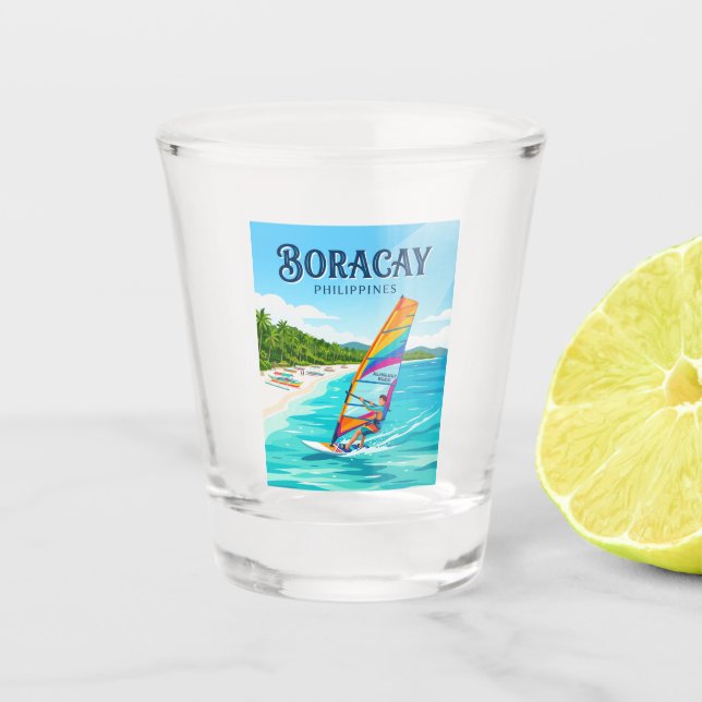 Vaso De Chupito Boracay Filipinas (Anverso)