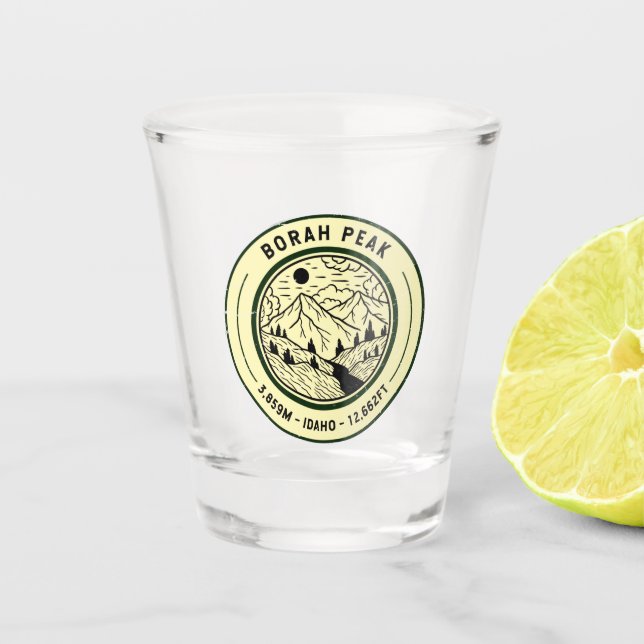 Vaso De Chupito Borah Peak Idaho Viaje en Senderismo (Anverso)