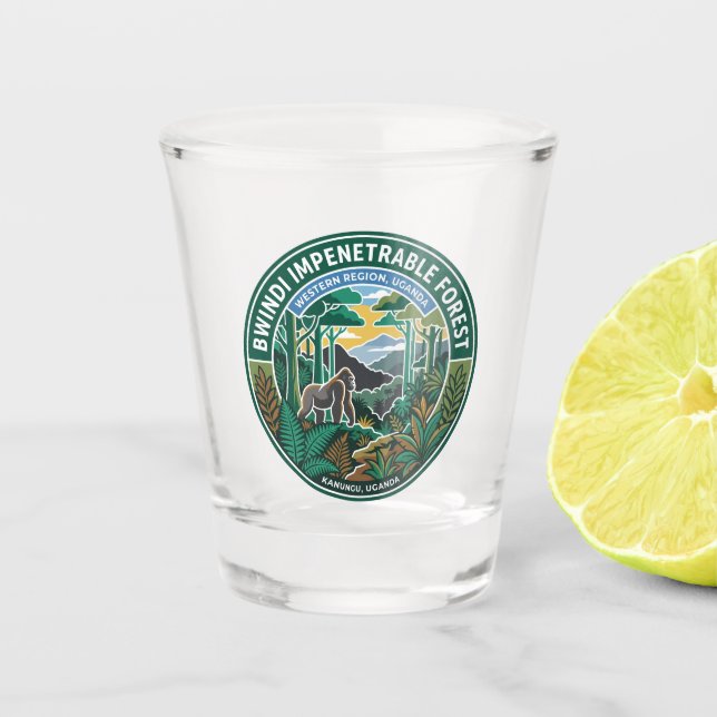 Vaso De Chupito Bosque de Bwindi Uganda (Anverso)